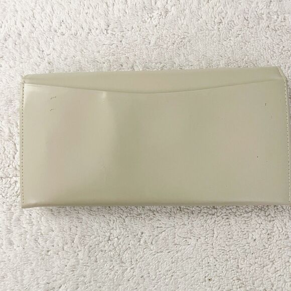 Topstyle Cream Tooled Leather Wallet Germany Floral Embossed Accordion Old Money - Picture 2 of 12